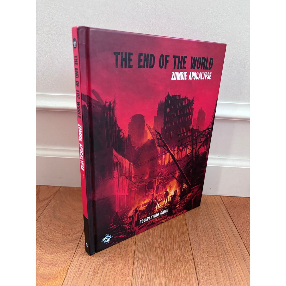Fantasy Flight Games The End of the World Zombie Apocalypse RPG Book Red EUC